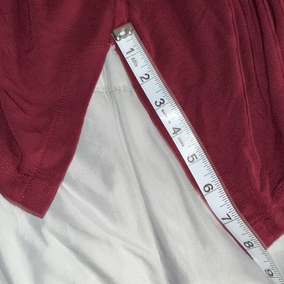 Small Ellison Cuffed Sleeve T Shirt With Longer Back and Side Slits on Bottom - Picture 8 of 9